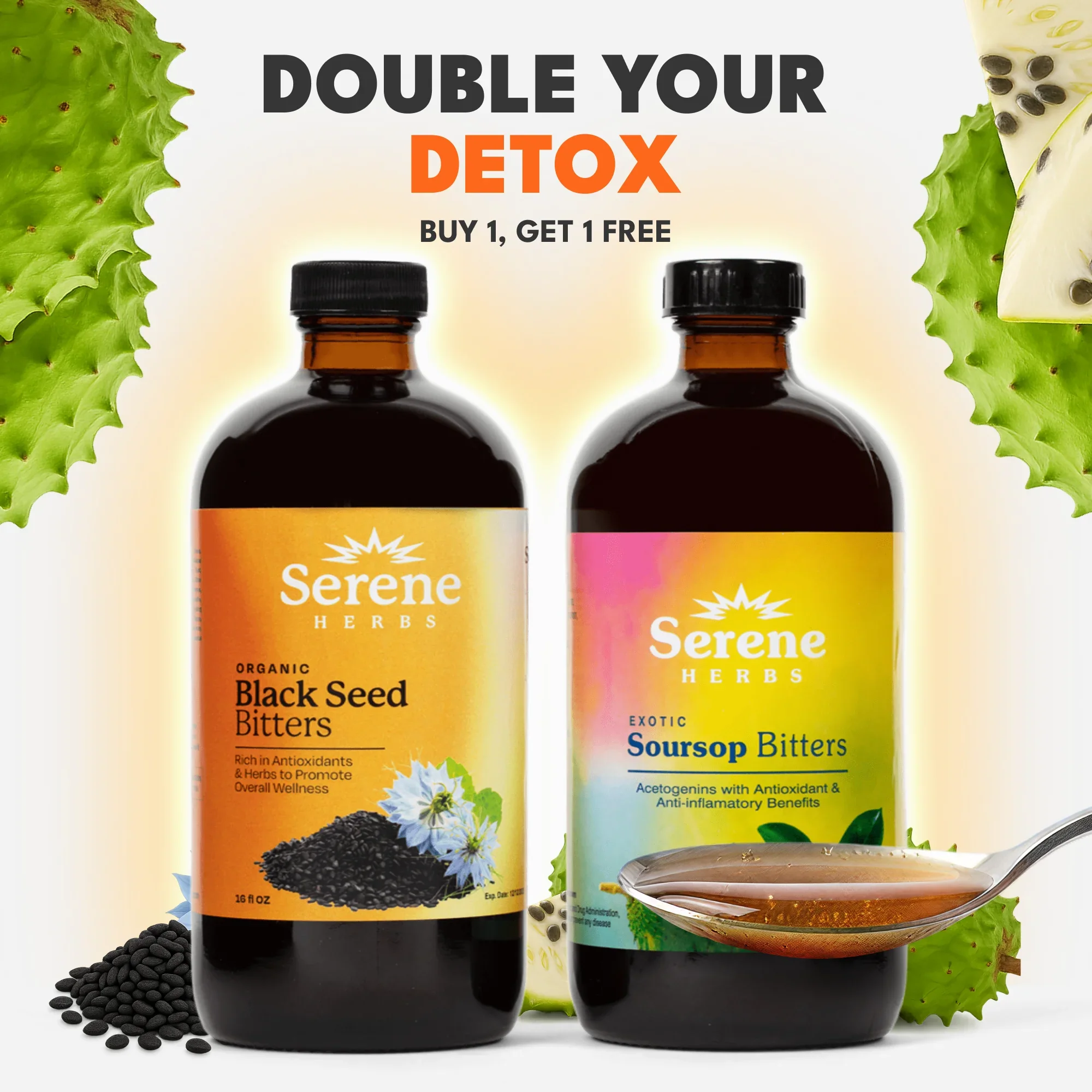 Soursop Bitters & Black Seed Bitters Bundle